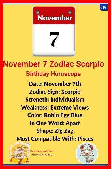 NOVEMBER 7 ZODIAC SIGN NOVEMBER 7 ZODIAC SIGN