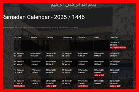 رمضان سنة 2025 في اي شهر رمضان سنة 2025 في اي شهر