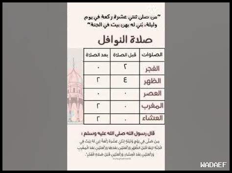 كيفية حساب عدد ركعات النوافل